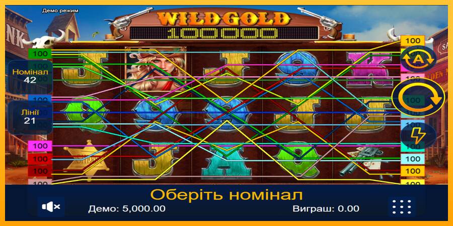 Wild Gold 100000 игрална машина за пари, снимка 1