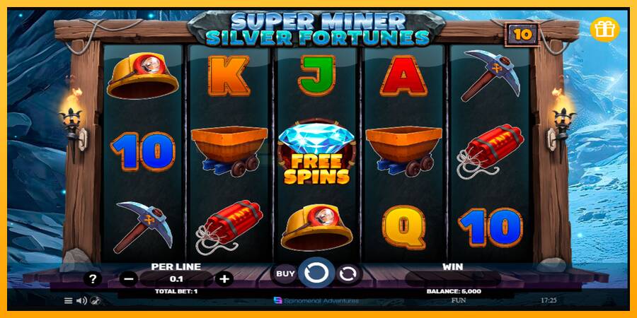 Super Miner Silver Fortunes игрална машина за пари, снимка 1