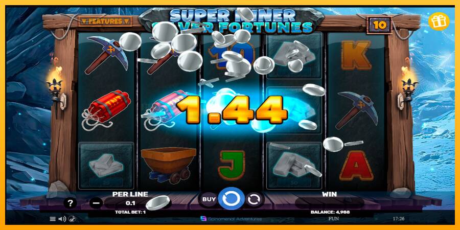 Super Miner Silver Fortunes игрална машина за пари, снимка 2