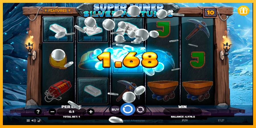 Super Miner Silver Fortunes игрална машина за пари, снимка 3