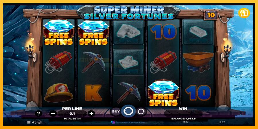 Super Miner Silver Fortunes игрална машина за пари, снимка 4