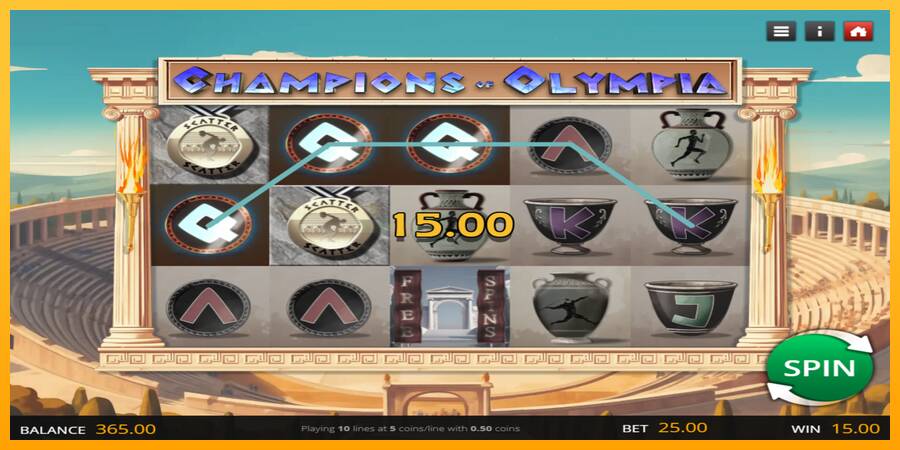 Champions of Olympia игрална машина за пари, снимка 3