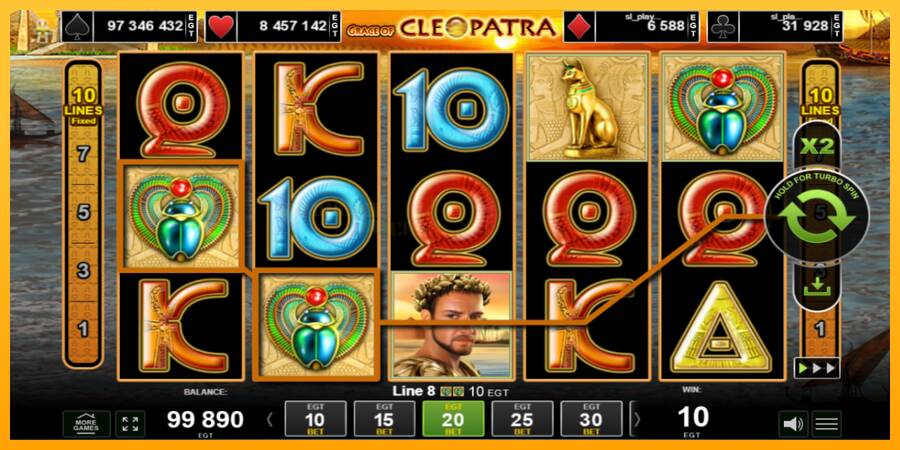 Grace of Cleopatra игрална машина за пари, снимка 3