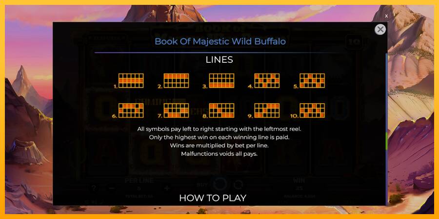 Book of Majestic Wild Buffalo игрална машина за пари, снимка 7