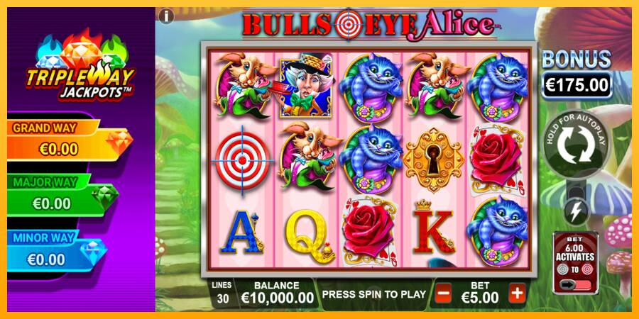 Bulls Eye Alice игрална машина за пари, снимка 2