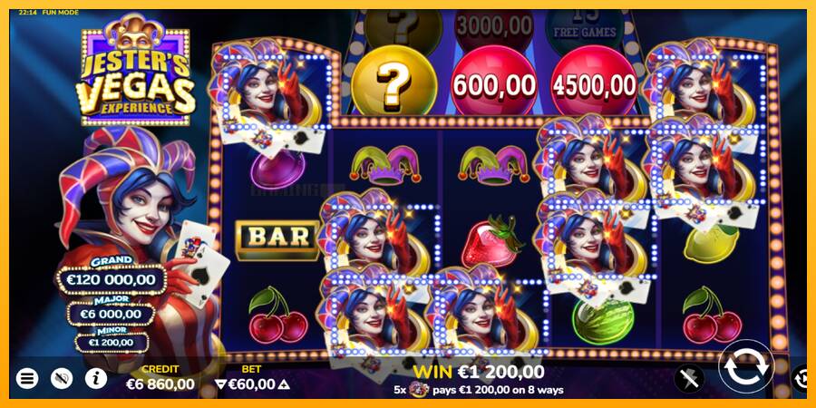 Jesters Vegas Experience игрална машина за пари, снимка 4