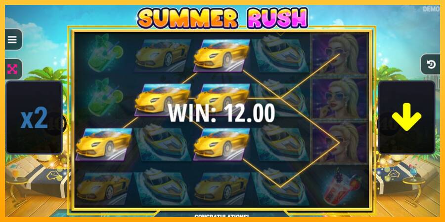 Summer Rush игрална машина за пари, снимка 2