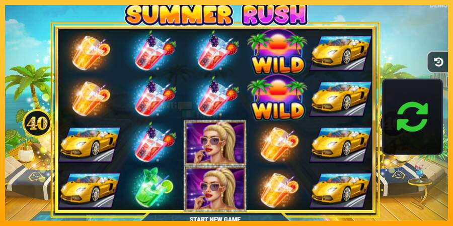 Summer Rush игрална машина за пари, снимка 3