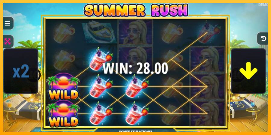 Summer Rush игрална машина за пари, снимка 4