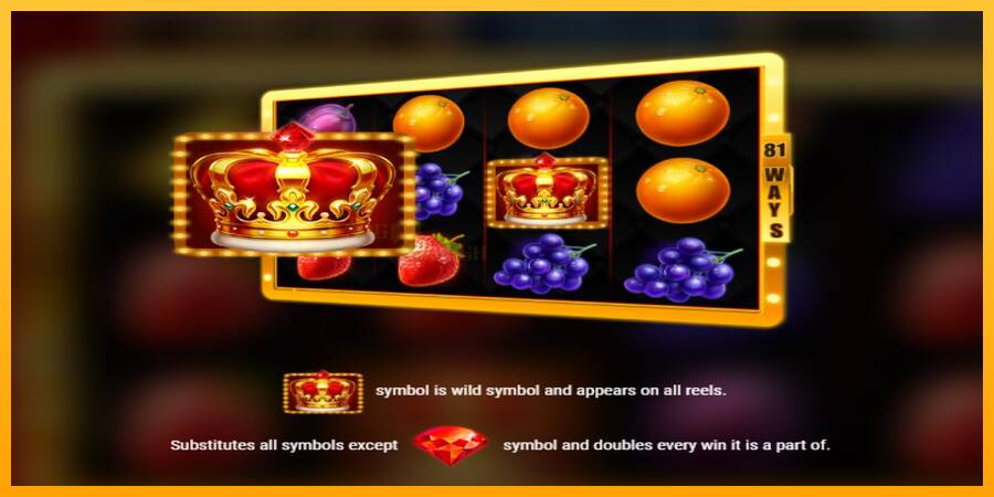 81 Vegas Crown игрална машина за пари, снимка 5