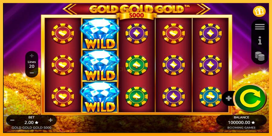 Gold Gold Gold 5000 игрална машина за пари, снимка 1