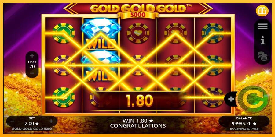 Gold Gold Gold 5000 игрална машина за пари, снимка 4