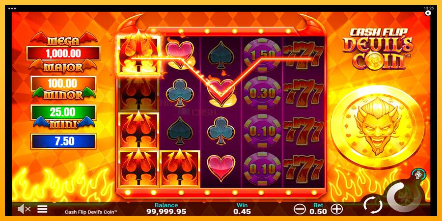 Cash Flip Devils Coin игрална машина за пари, снимка 2