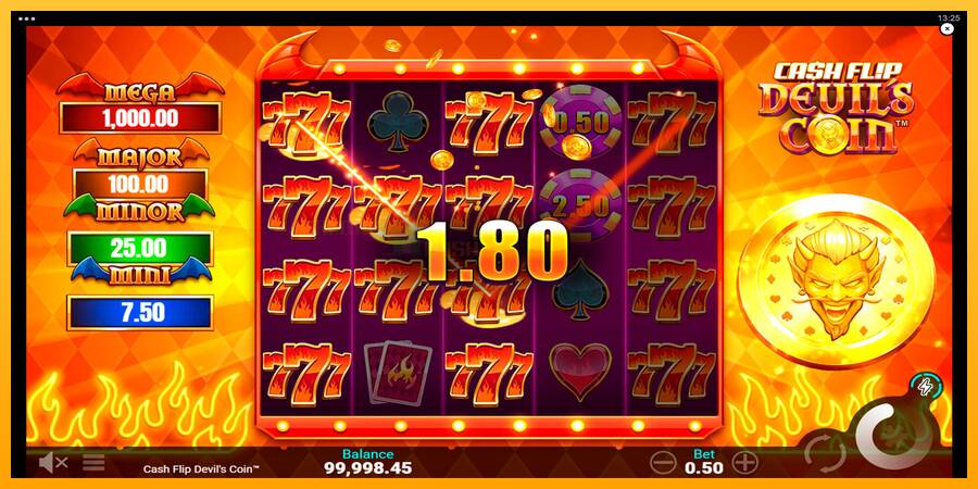 Cash Flip Devils Coin игрална машина за пари, снимка 3