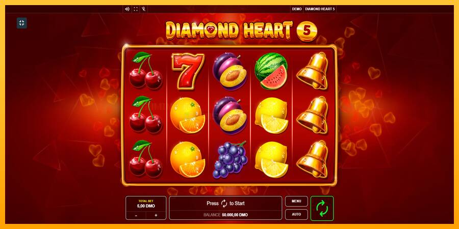 Diamond Heart 5 игрална машина за пари, снимка 1