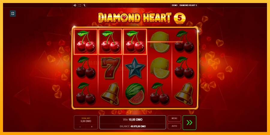 Diamond Heart 5 игрална машина за пари, снимка 2