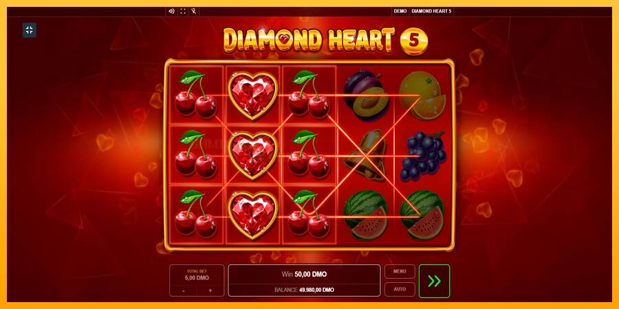 Diamond Heart 5 игрална машина за пари, снимка 4