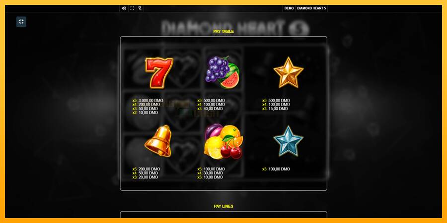 Diamond Heart 5 игрална машина за пари, снимка 6