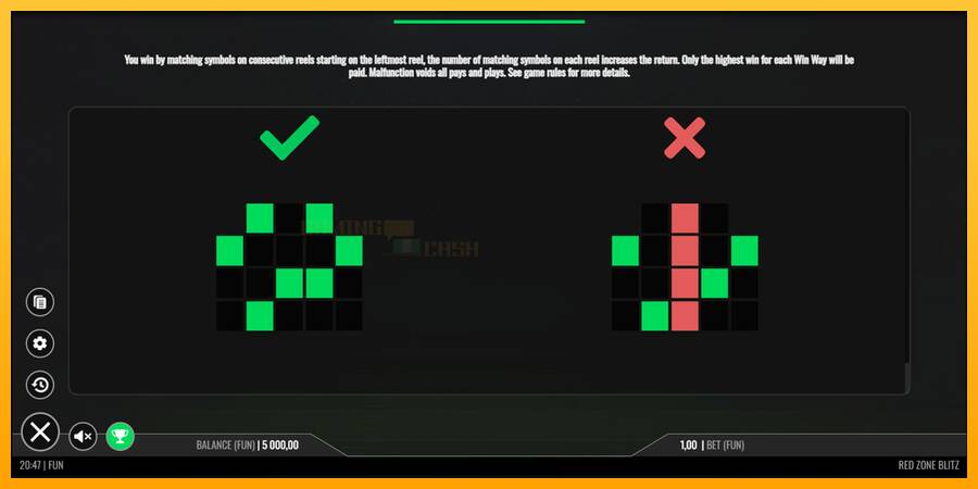 Red Zone Blitz игрална машина за пари, снимка 7