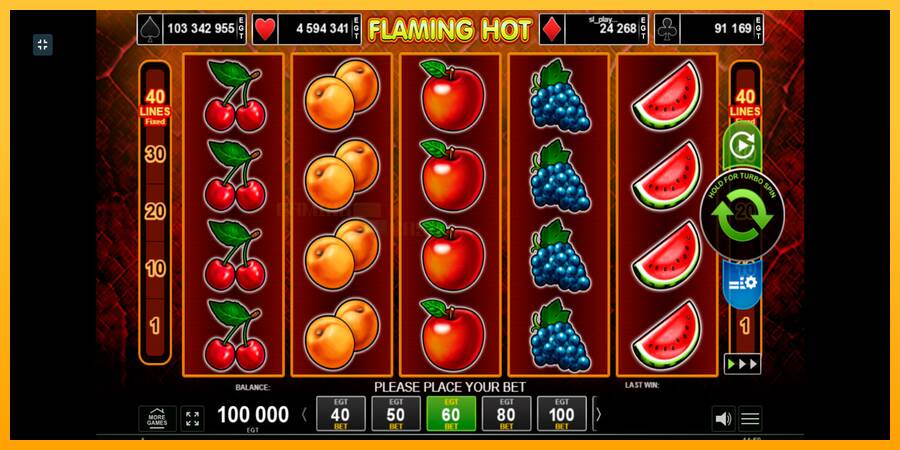 Flaming Hot игрална машина за пари, снимка 1