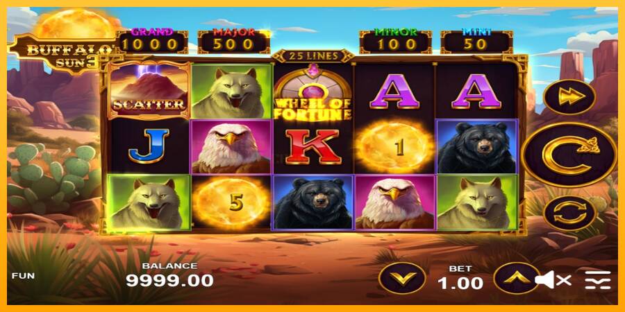 Buffalos Sun 3 игрална машина за пари, снимка 2