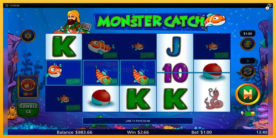 Monster Catch игрална машина за пари, снимка 4