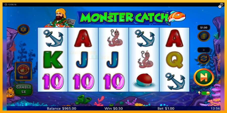 Monster Catch игрална машина за пари, снимка 5