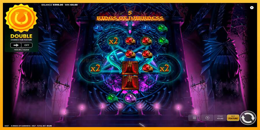 5 Rings of Darkness игрална машина за пари, снимка 2