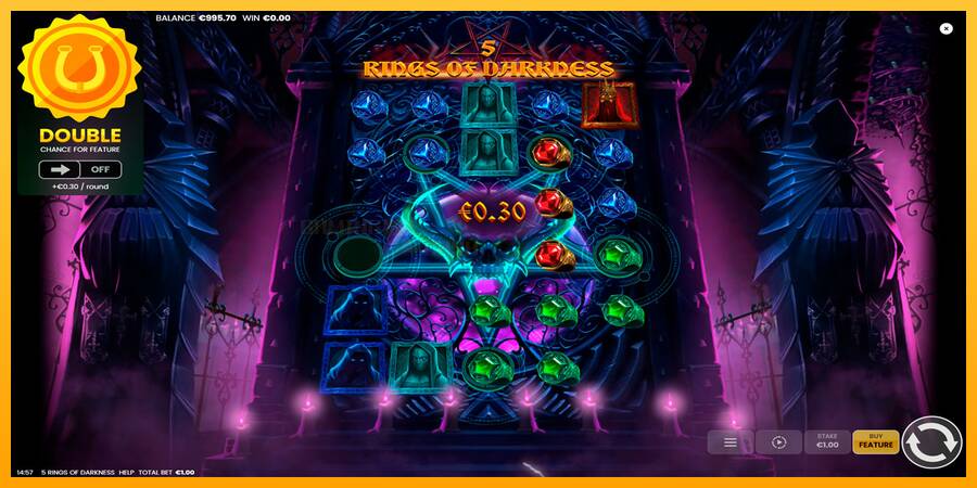 5 Rings of Darkness игрална машина за пари, снимка 3