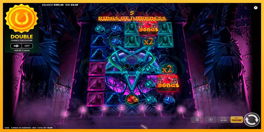 5 Rings of Darkness игрална машина за пари, снимка 5