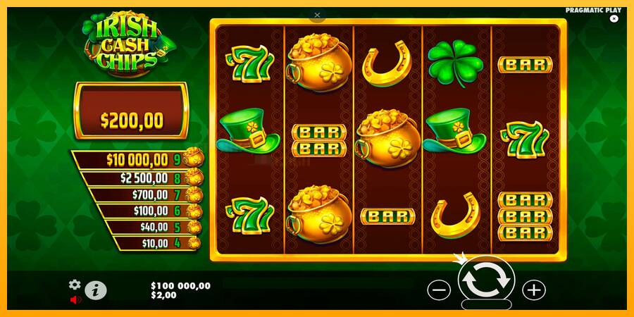 Irish Cash Chips игрална машина за пари, снимка 1