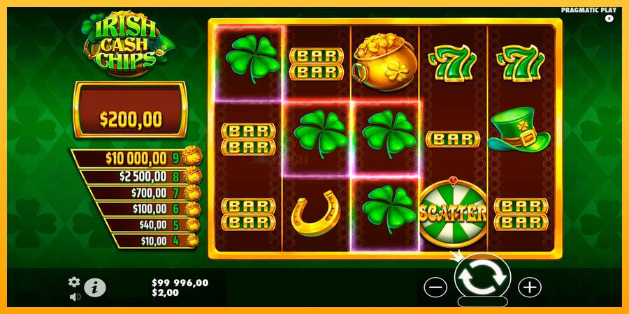 Irish Cash Chips игрална машина за пари, снимка 2