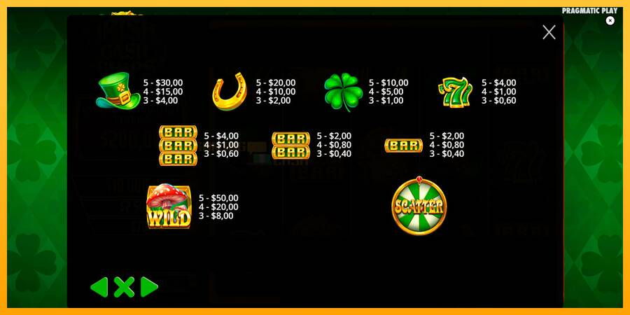 Irish Cash Chips игрална машина за пари, снимка 7