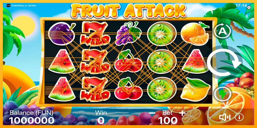 Fruit Attack игрална машина за пари, снимка 1