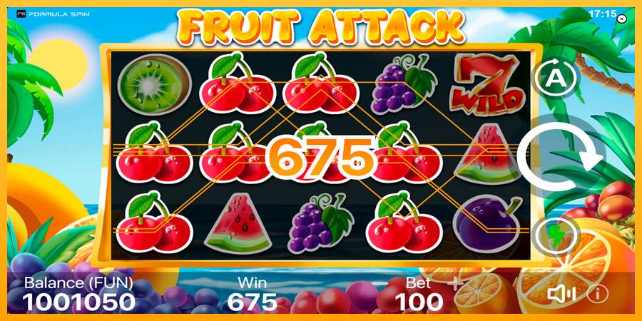 Fruit Attack игрална машина за пари, снимка 3