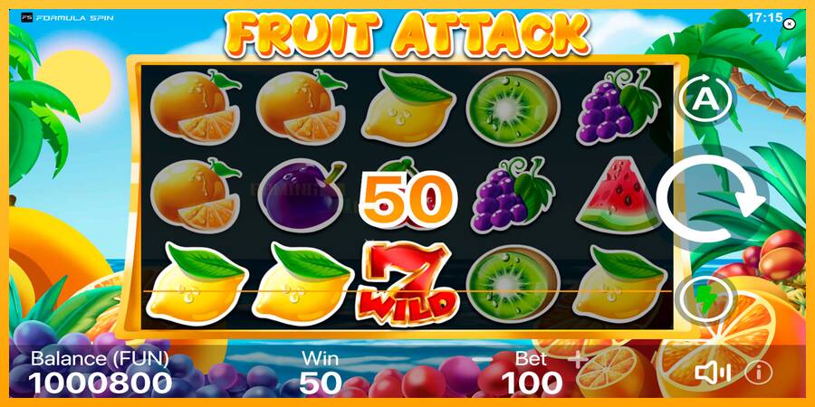 Fruit Attack игрална машина за пари, снимка 4