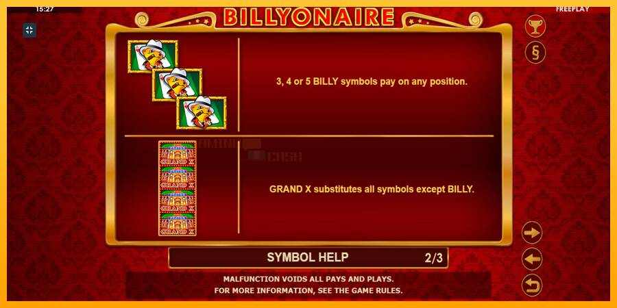 Billyonaire игрална машина за пари, снимка 6