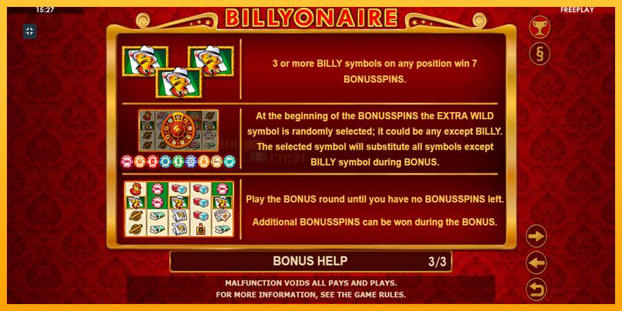 Billyonaire игрална машина за пари, снимка 7