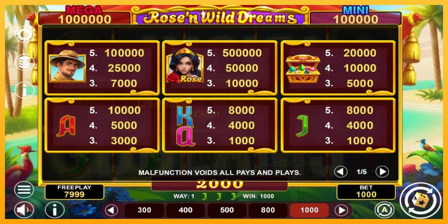 Rose’n Wild Dreams Hold & Win игрална машина за пари, снимка 4