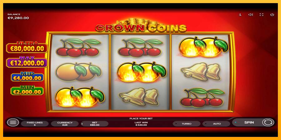 Crown Coins игрална машина за пари, снимка 3