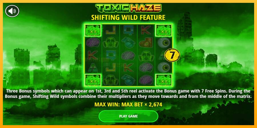 Toxic Haze игрална машина за пари, снимка 1