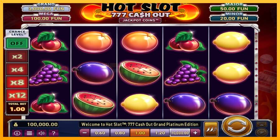 Hot Slot: 777 Cash Out Grand Platinum Edition игрална машина за пари, снимка 1