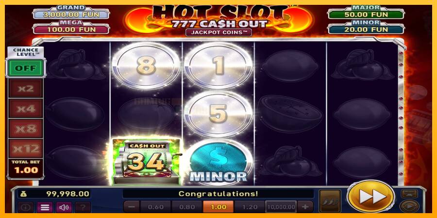 Hot Slot: 777 Cash Out Grand Platinum Edition игрална машина за пари, снимка 2