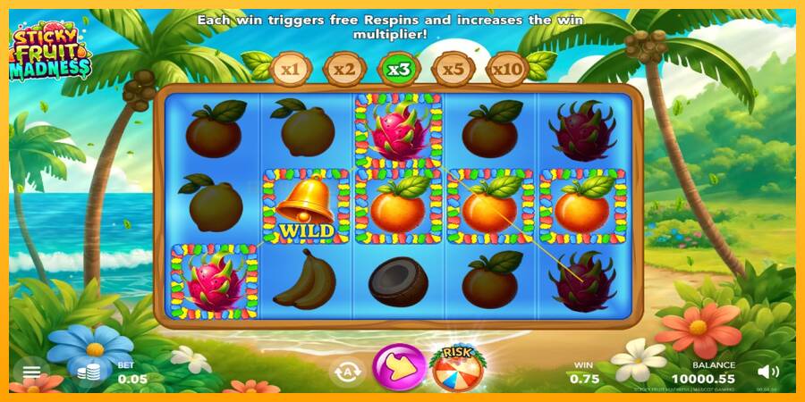 Sticky Fruit Madness игрална машина за пари, снимка 3