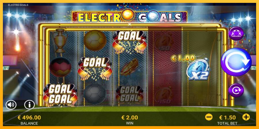 Electro Goals игрална машина за пари, снимка 3