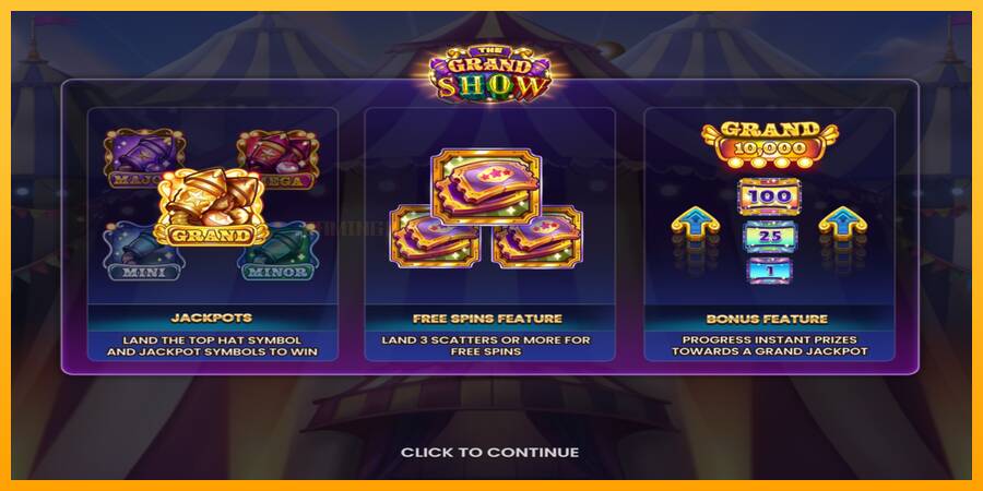 The Grand Show игрална машина за пари, снимка 1