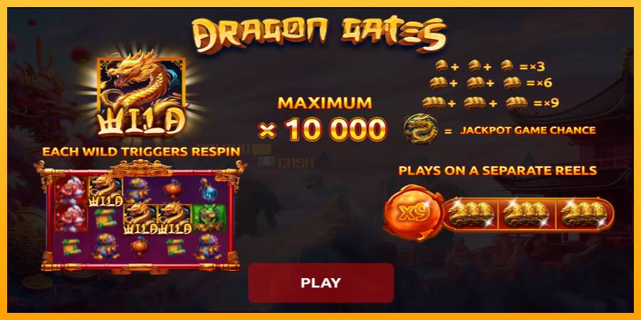 Dragon Gates игрална машина за пари, снимка 1