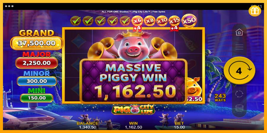 Pig City Life игрална машина за пари, снимка 5