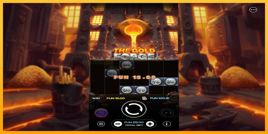 The Gold Forge игрална машина за пари, снимка 2