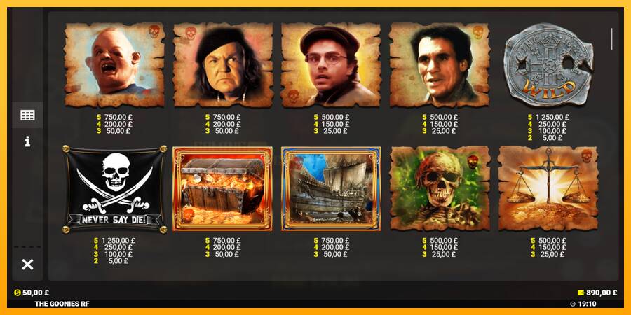 The Goonies Deluxe Rapid Fire Jackpots игрална машина за пари, снимка 5